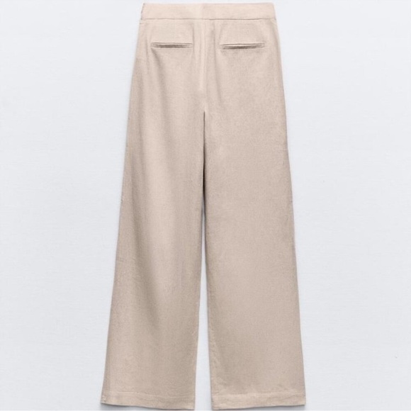 LINEN BLEND PAREO PANTS - Picture 4 of 14